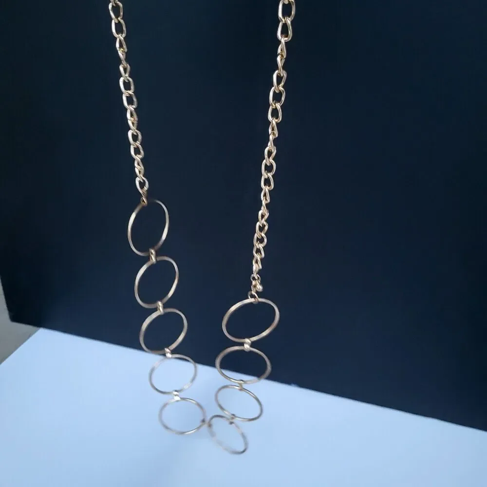 Gold Mod Retro Groovy Circle Belt 41